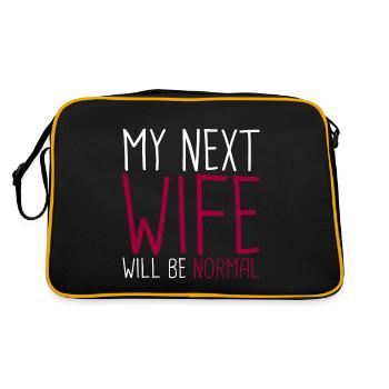 Ma prochaine femme sera normale - Sac Retro - noir/or - Dos