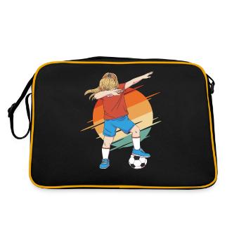 Football féminin - Sac Retro - noir/or - Dos