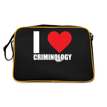 Criminologist Criminology Nutritional information - Retro Bag - black/gold - Back