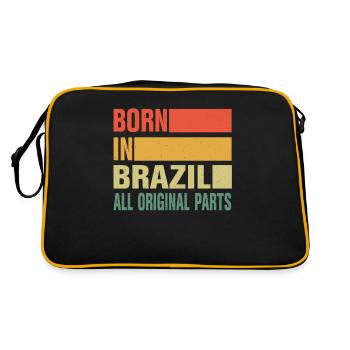 Né au Brésil - Sac Retro - noir/or - Dos