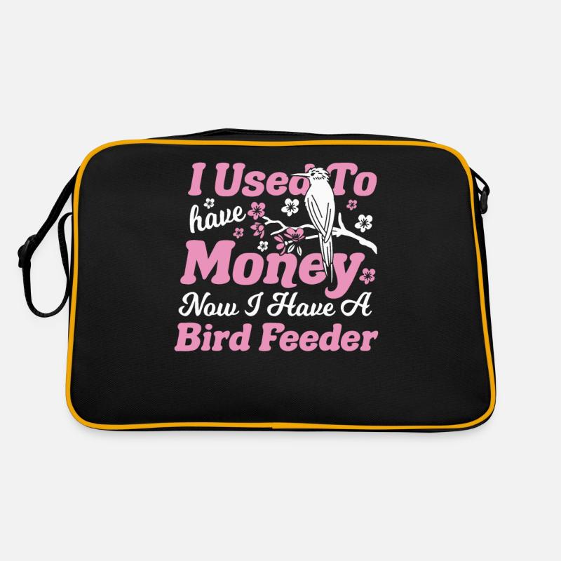 Birdwatching Bird feather Ornithologist Birder Retro Bag