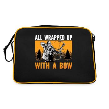 Bowhunting All Wrapped Up With Crossbows Bowhunter - Retro Tasche - Schwarz/Gold - Hinten