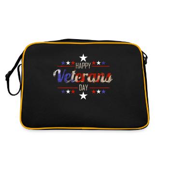 Bonne Journée des anciens combattants - Sac Retro - noir/or - Dos