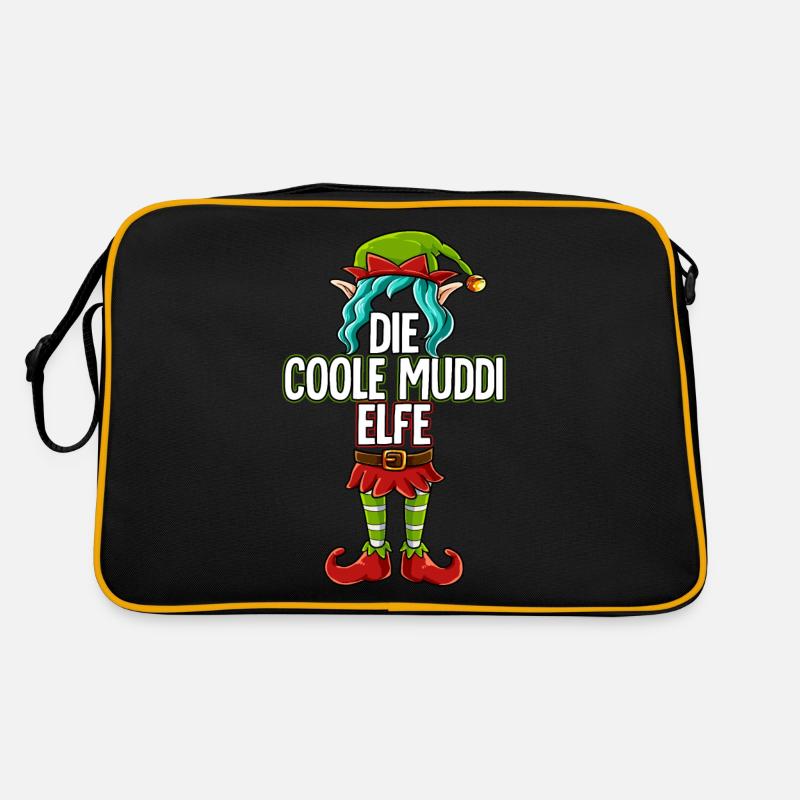 Coole Muddi Elfe Partnerlook Weihnachten Retro Tasche