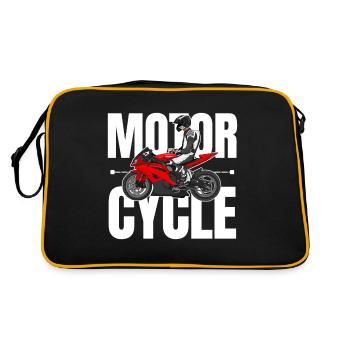 Moto Lifestyle / Moto / Moto motard - Sac Retro - noir/or - Dos