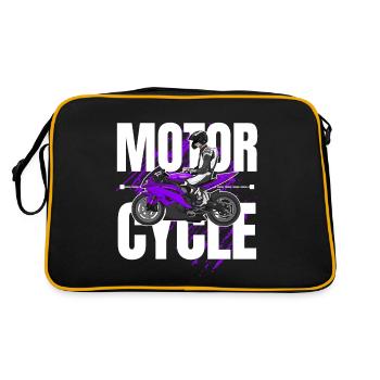 Moto Lifestyle / Moto / Moto motard - Sac Retro - noir/or - Dos
