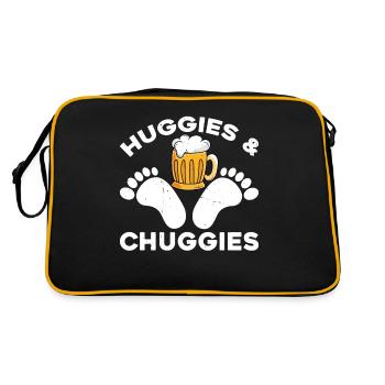 Huggies and Chuggies 21 - Retro Bag - black/gold - Back