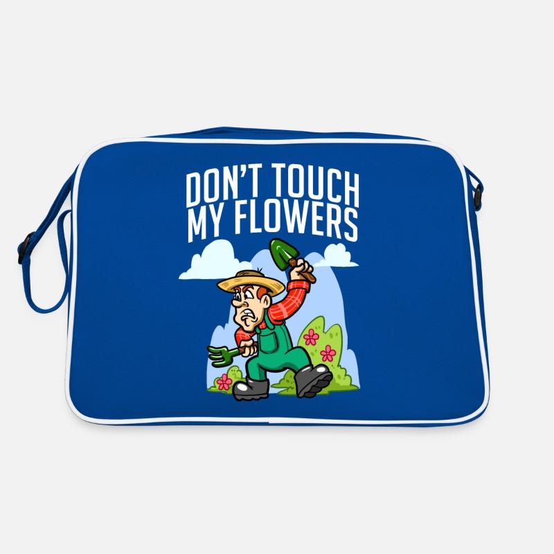 Garten Berühren Sie meine Blumen nicht Gartengärtner Retro Tasche