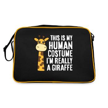 C’est mon costume humain que je suis vraiment - Sac Retro - noir/or - Dos