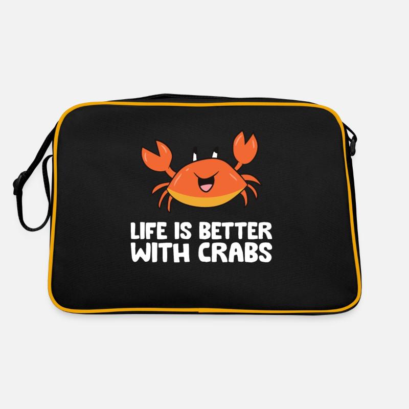 Life Is Better With Crabs Retro Bag
