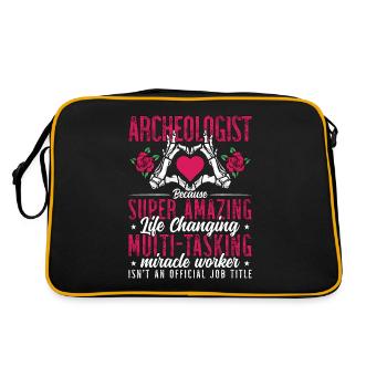 Archéologie Archéologue Bec Archéologue fossile - Sac Retro - noir/or - Dos