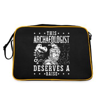 Archéologie Cet archéologue creuse Archéologue - Sac Retro - noir/or - Dos