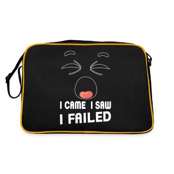 I came, I saw, I failed. I came, saw and - Retro Bag - black/gold - Back