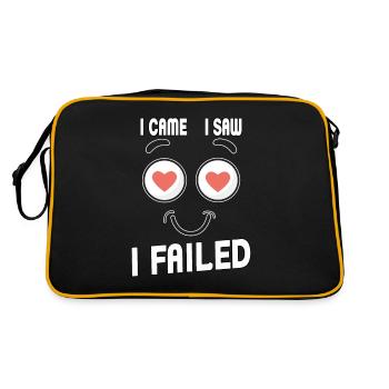I came, I saw, I failed. I came, saw and - Retro Bag - black/gold - Back