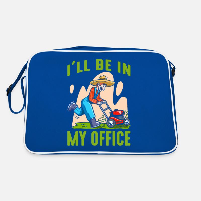 Je serai dans mon bureau tondeuse à gazon tonte de pelouse Sac Retro