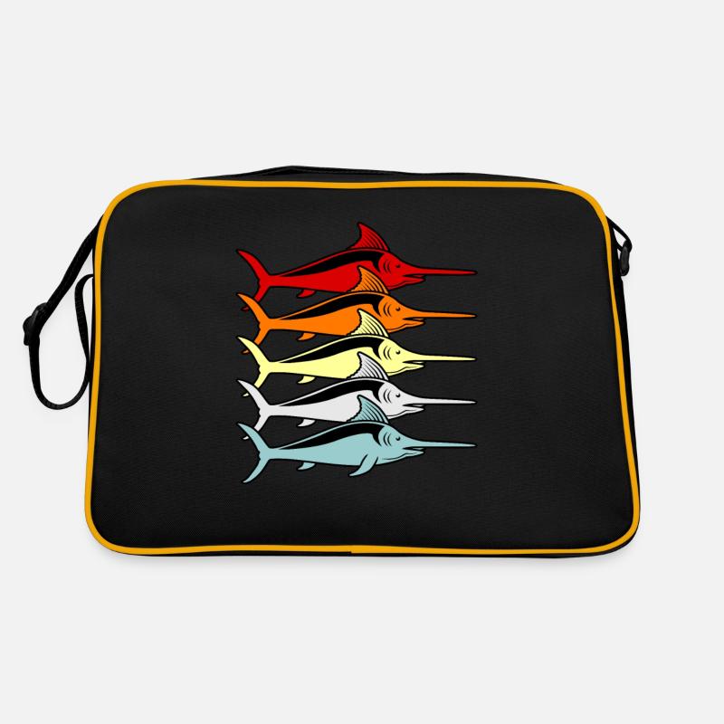 Schwertfisch Retro Tasche