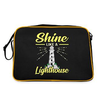 Phare - Sac Retro - noir/or - Dos