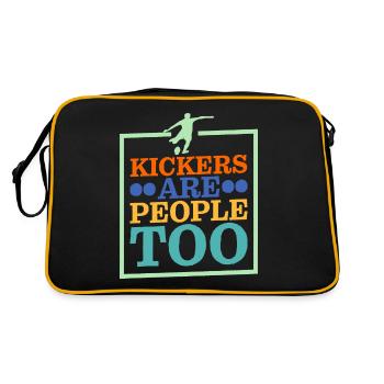 Kickers Are People Too 19 - Retro Bag - black/gold - Back