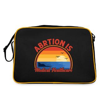 Abortion is medical care national - Retro Bag - black/gold - Back