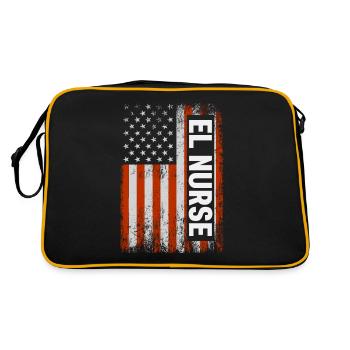 Abortion is medical health care El - Retro Bag - black/gold - Back