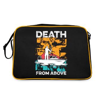 Bowfishing Dead From Above Retro Fishing Bowfisher - Retro Bag - black/gold - Back