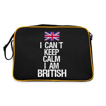 Je ne peux pas rester calme Je suis Brite - Sac Retro - noir/or - Dos