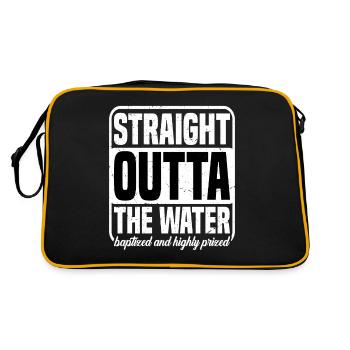 Straight Outta The Water, baptisé 19 - Sac Retro - noir/or - Dos