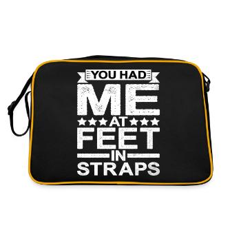 You Had Me At Feet In Straps 5 - Retro Bag - black/gold - Back