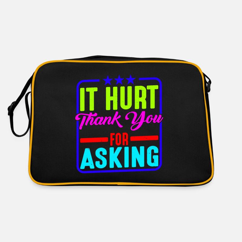 It Hurt, Thank You For Asking 11 Retro Tasche