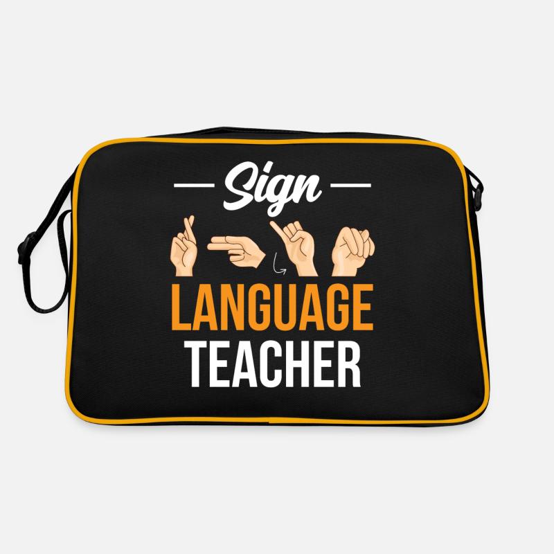 Gestes de sensibilisation des enseignants de langue des signes Sac Retro