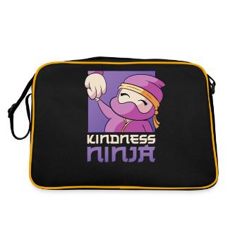 Kindness Ninja Kindness Gift - Retro Bag - black/gold - Back
