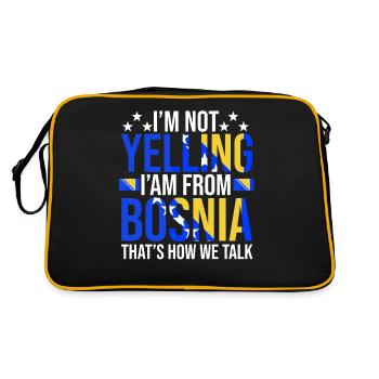 Proud Bosnian Bosniaks Bosnia Herzegovina - Retro Bag - black/gold - Back