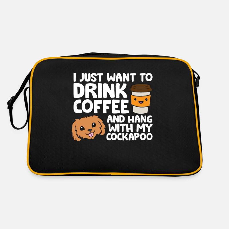 Je veux juste boire du café et avec mon cacatoès Sac Retro