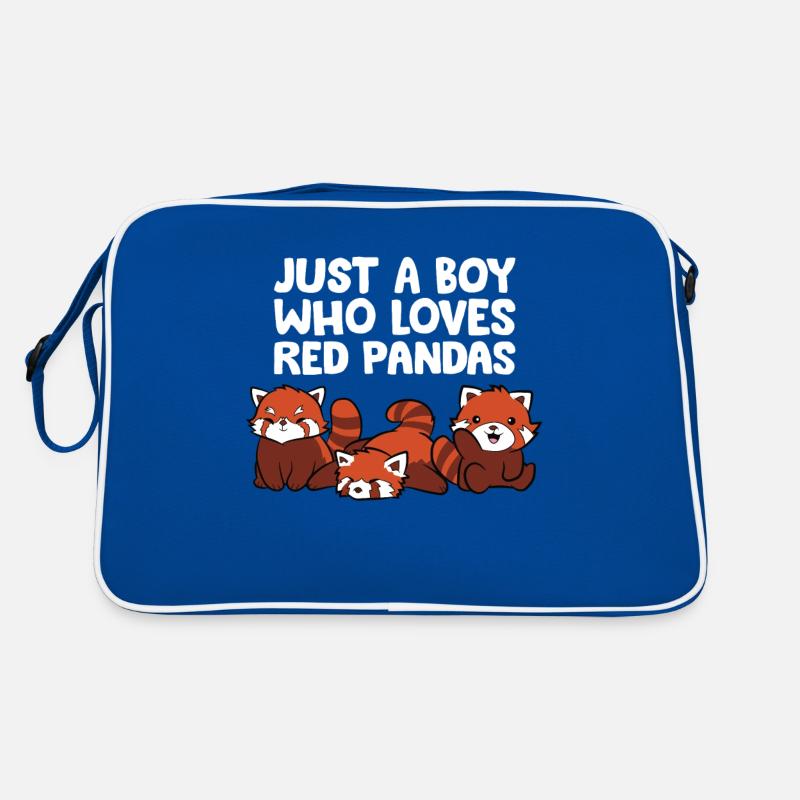 Juste un garçon qui aime les pandas roux Sac Retro