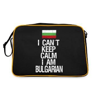 Je ne peux pas rester calme Je suis bulgare - Sac Retro - noir/or - Dos