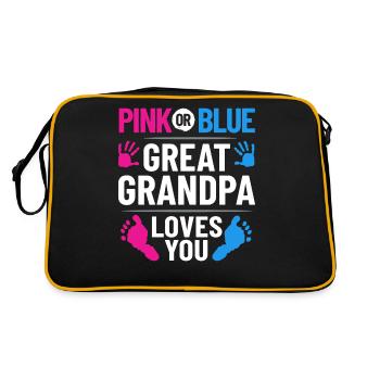 arrière-grand-père grand-père arrière-grands-parents grand-père - Sac Retro - noir/or - Dos