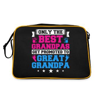 arrière-grand-père grand-père arrière-grands-parents grand-père - Sac Retro - noir/or - Dos