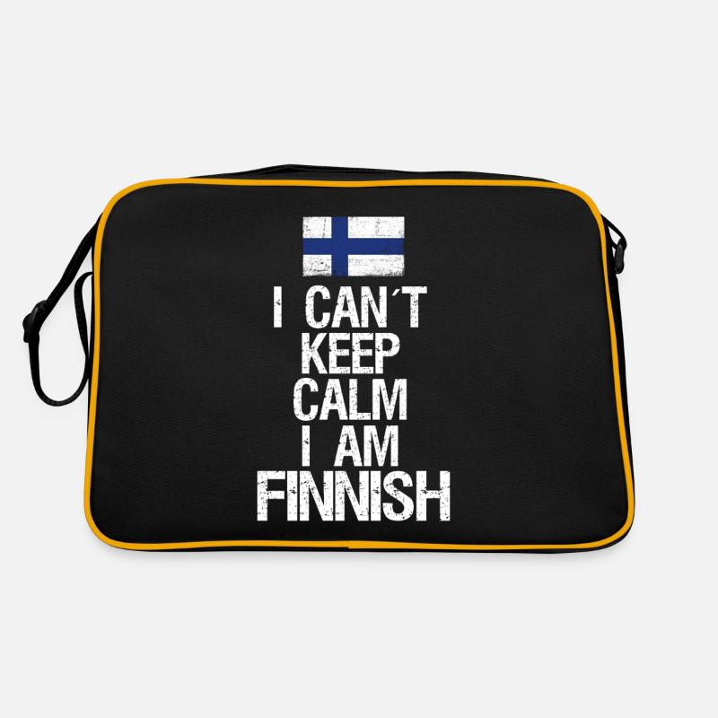 I can not Keep Calm I am Finne Retro Bag