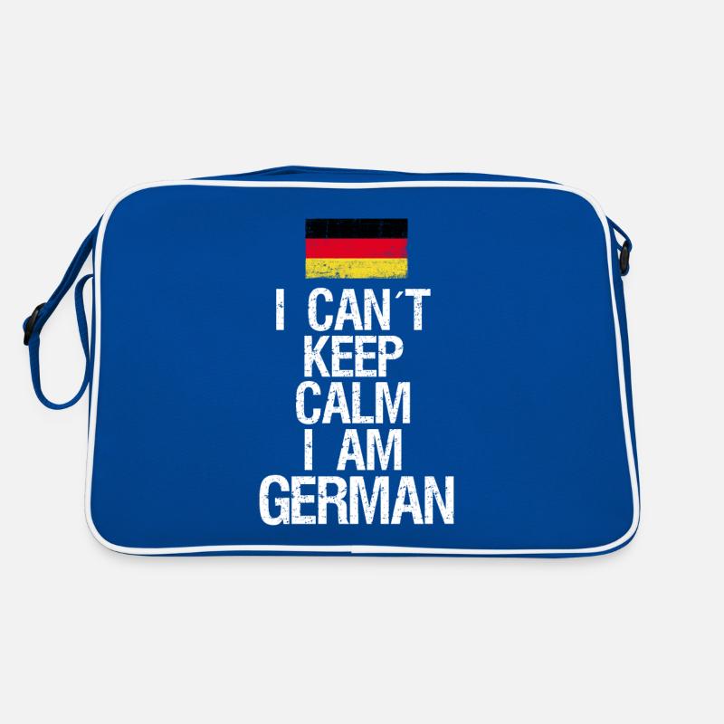 I can not Keep Calm I am Deutscher Retro Bag