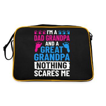 arrière-grand-père grand-père arrière-grands-parents grand-père - Sac Retro - noir/or - Dos