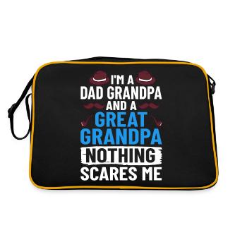 arrière-grand-père grand-père arrière-grands-parents grand-père - Sac Retro - noir/or - Dos