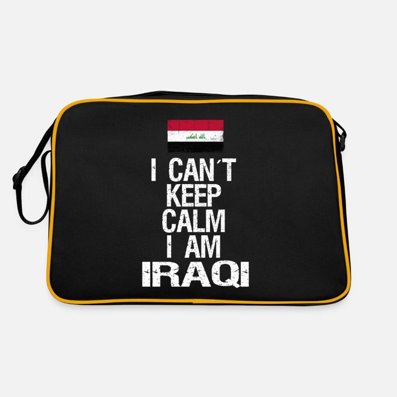 I can not Keep Calm I am Iraki Retro Tasche