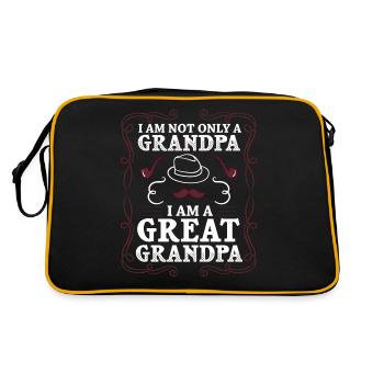 arrière-grand-père grand-père arrière-grands-parents grand-père - Sac Retro - noir/or - Dos