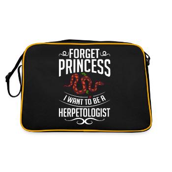 Herpetology Reptiles Herpetologist Lizards - Retro Bag - black/gold - Back