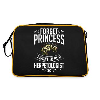 Herpetology Reptiles Herpetologist Lizards - Retro Bag - black/gold - Back