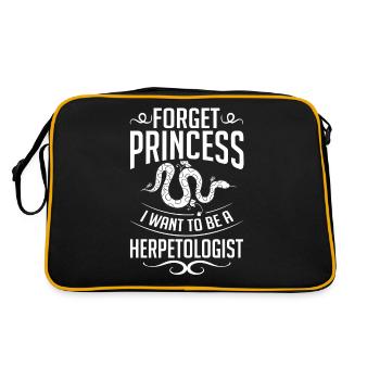 Herpetology Reptiles Herpetologist Lizards - Retro Bag - black/gold - Back