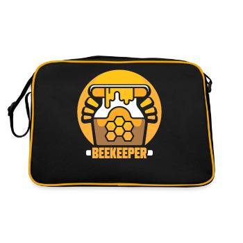 Beekeeping Beekeeping Beekeepers Honey Bee - Retro Bag - black/gold - Back