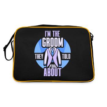 Suis le marié dont ils vous ont parlé - Sac Retro - noir/or - Dos