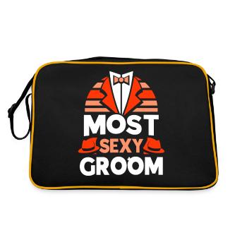 Sexy Groom Dictons Party Mariage Mariage - Sac Retro - noir/or - Dos