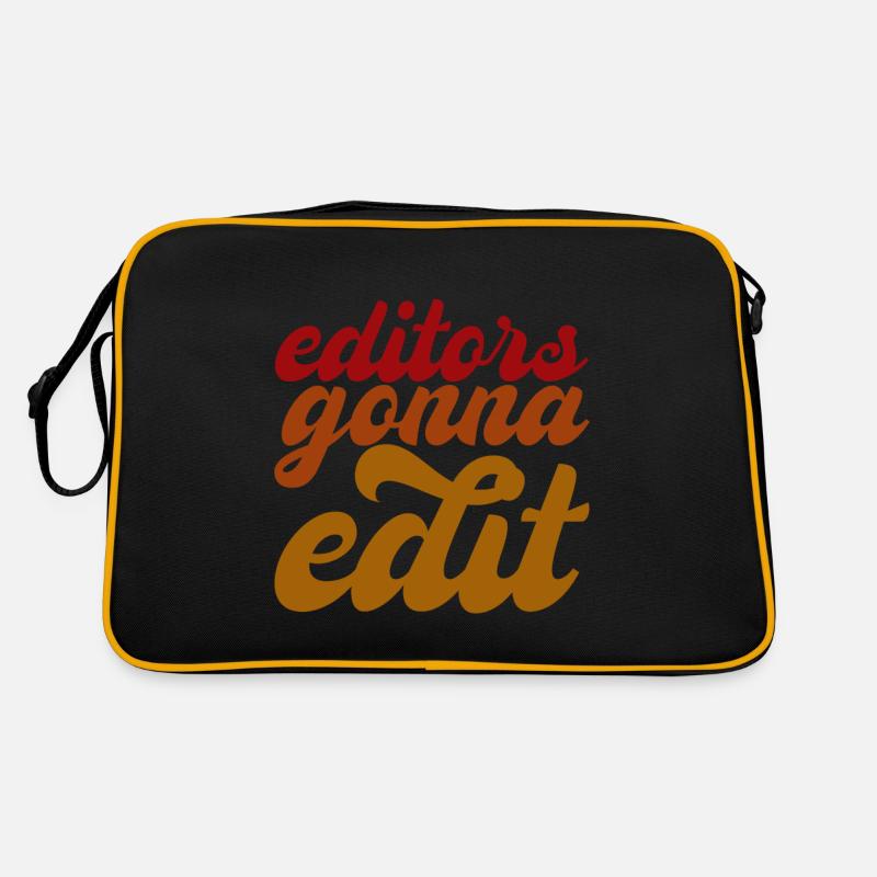 Editors Gonna Edit Retro Tasche